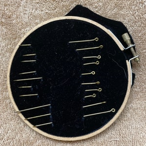 Lot of 10 brass straight pins for 18th and 19th century reenacting