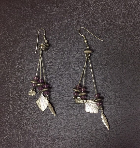 Dangly 1980s earrings - image 1