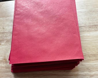 Lot de 50 enveloppes pour cartes de voeux, rouges