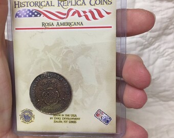 Souvenir historical replica coin Rosa Americana