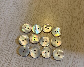 シェル 2 穴 5/8 インチ ボタン 12 個セット - Etsy 日本