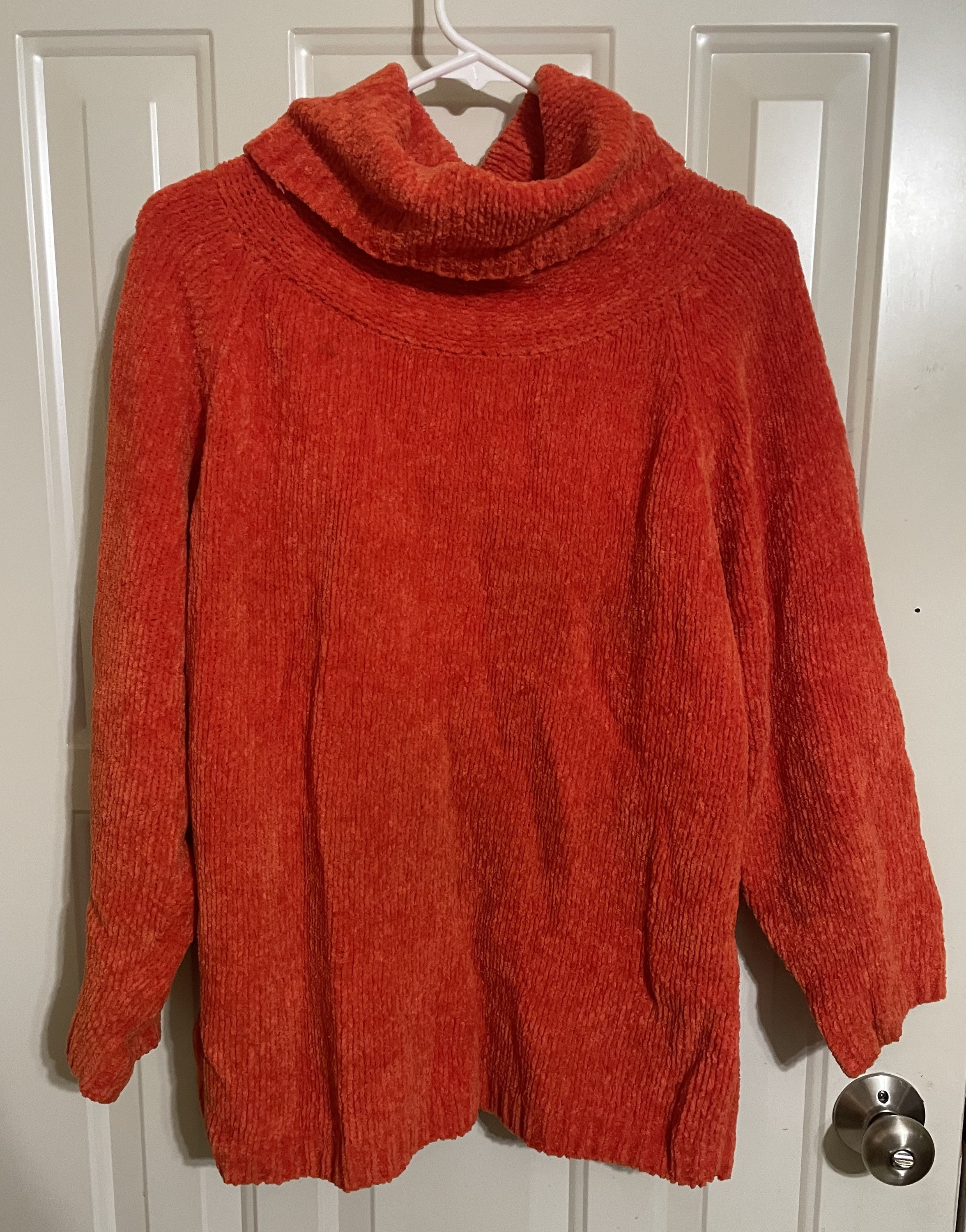 Orange Turtleneck Sweater Size Medium 