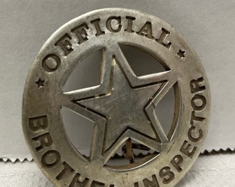 Brothel inspector old west novelty replica badge