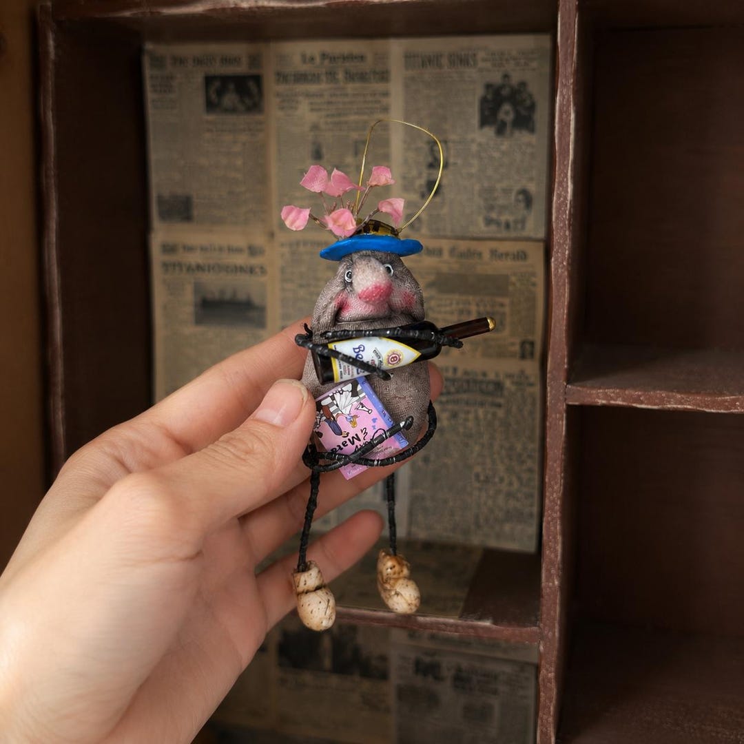 Handmade Cockroach Sculpture, Whimsical Insect Art, Curiosity Cabinet ...