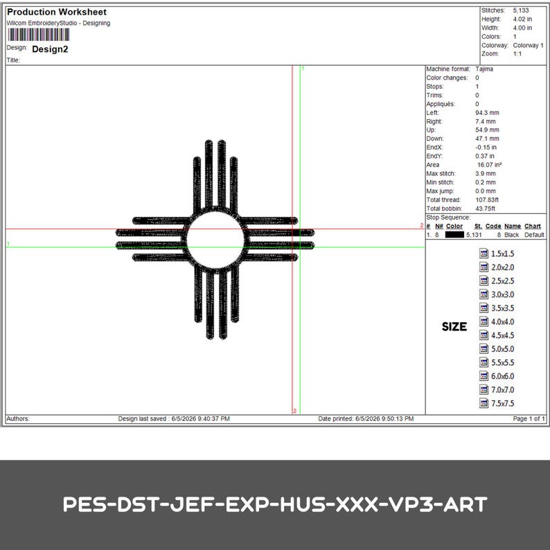 Zia Pattern Zia Sun Symbol Embroidery Design – Southwest Native Pattern (digital ...