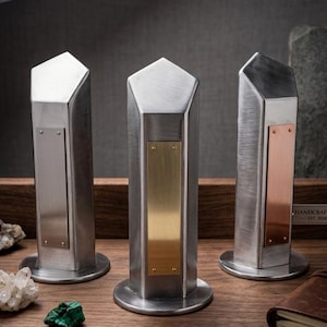 Personalized Metal Obelisk Award