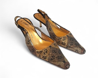 Escarpins vintage à brides et bouts pointus à sequins Giuseppe Zanotti | UE 36,5 | États-Unis 6,5