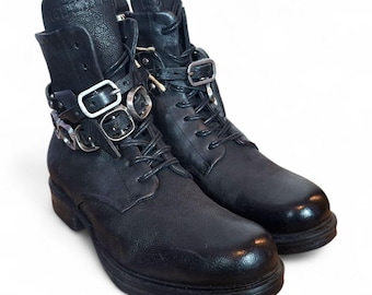 Bottes motard noires A.S.98 | UE 38 | États-Unis 8
