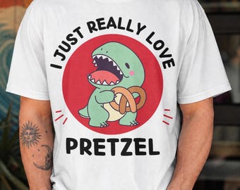 Comfort Colors Pretzel Lover Shirt, Funny Foodie Tee, Snack Shirt, Sarcastic Gift Shirt, Pretzel Fan Shirt, I Just Really Love Pretzel Shirt