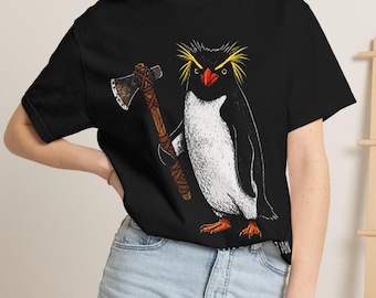 Flight Was Never an Option Comfort Colors Shirt, Rockhopper Penguin Meme Tee, Funny Animal Humor Gift for Friend Dad