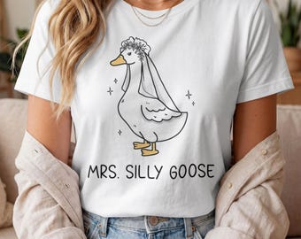 Comfort Colors Silly Goose Bride Shirt, Funny Bachelorette Party Shirt, Bridal Squad Matching Shirts, Bride Tribe Tshirts, Wedding Weekend