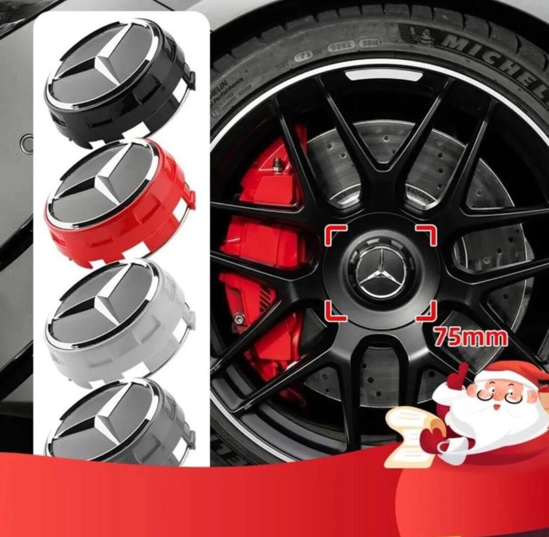 Mercedes Benz Wheel Center Caps Set of 4 – 75mm 146mm Replacement Hub ...