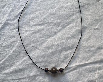 Choker met driedubbele steen