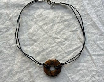 Choker met tijgeroog