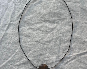 Tijgeroog en zilveren choker