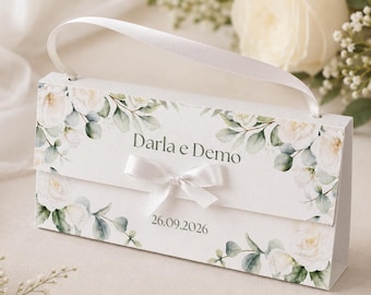 Wedding Bag Stampabile Fai da Te, modello editabile wedding bag per ragalo ospiti, kit wedding bag, Stampa & Assembla, Accessori Esclusi