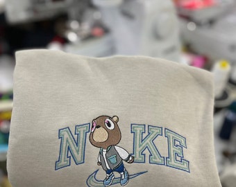 cartoon hoodie, Kanye West Graduation Bear Crewneck sweatshirt, gift bear
