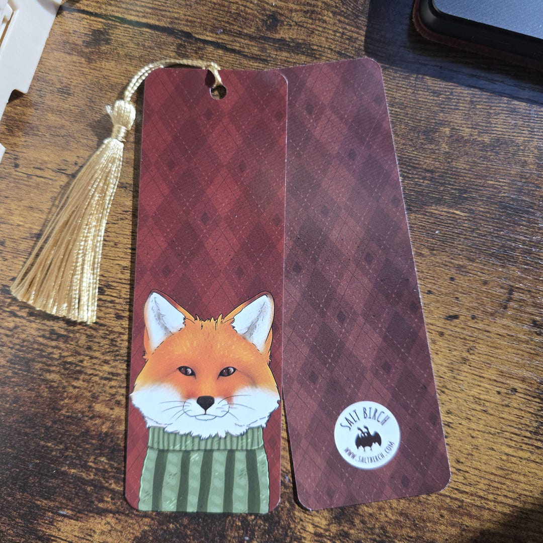 Fox Design Using 2x6 Cozy Fox Bookmark 2x6 - Etsy