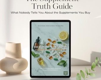 Supplement Guide PDF | What Your Supplements Actually Do | Evidence-Based Nutrition | Drug Interactions | Vitamins & Health