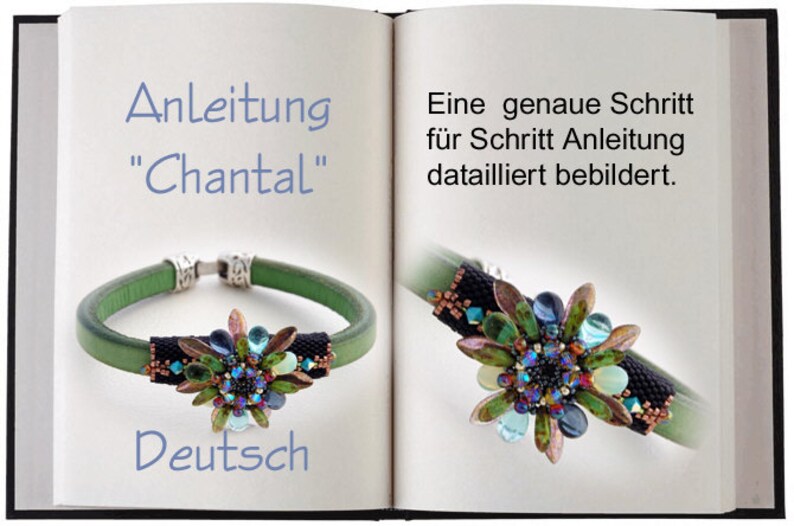 Jewelry Tutorial...Chantal... Anleitung in Deutsch / German. Etsy España