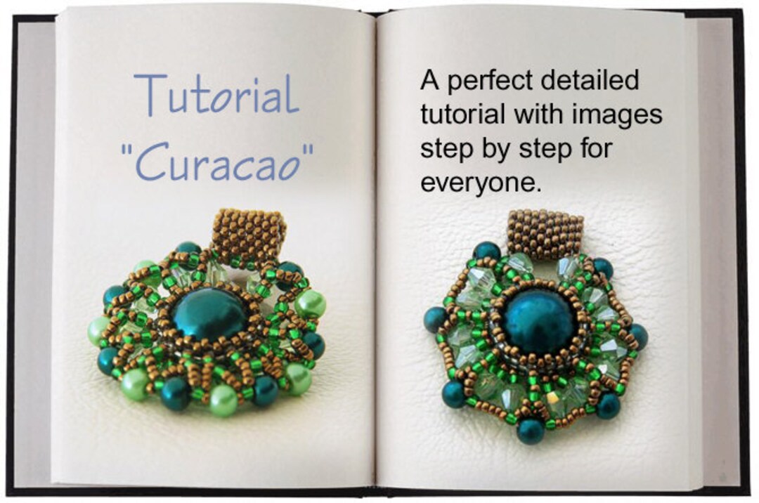 Jewelry Tutorial. Curacao... Pendant Unique and Stunning. Etsy