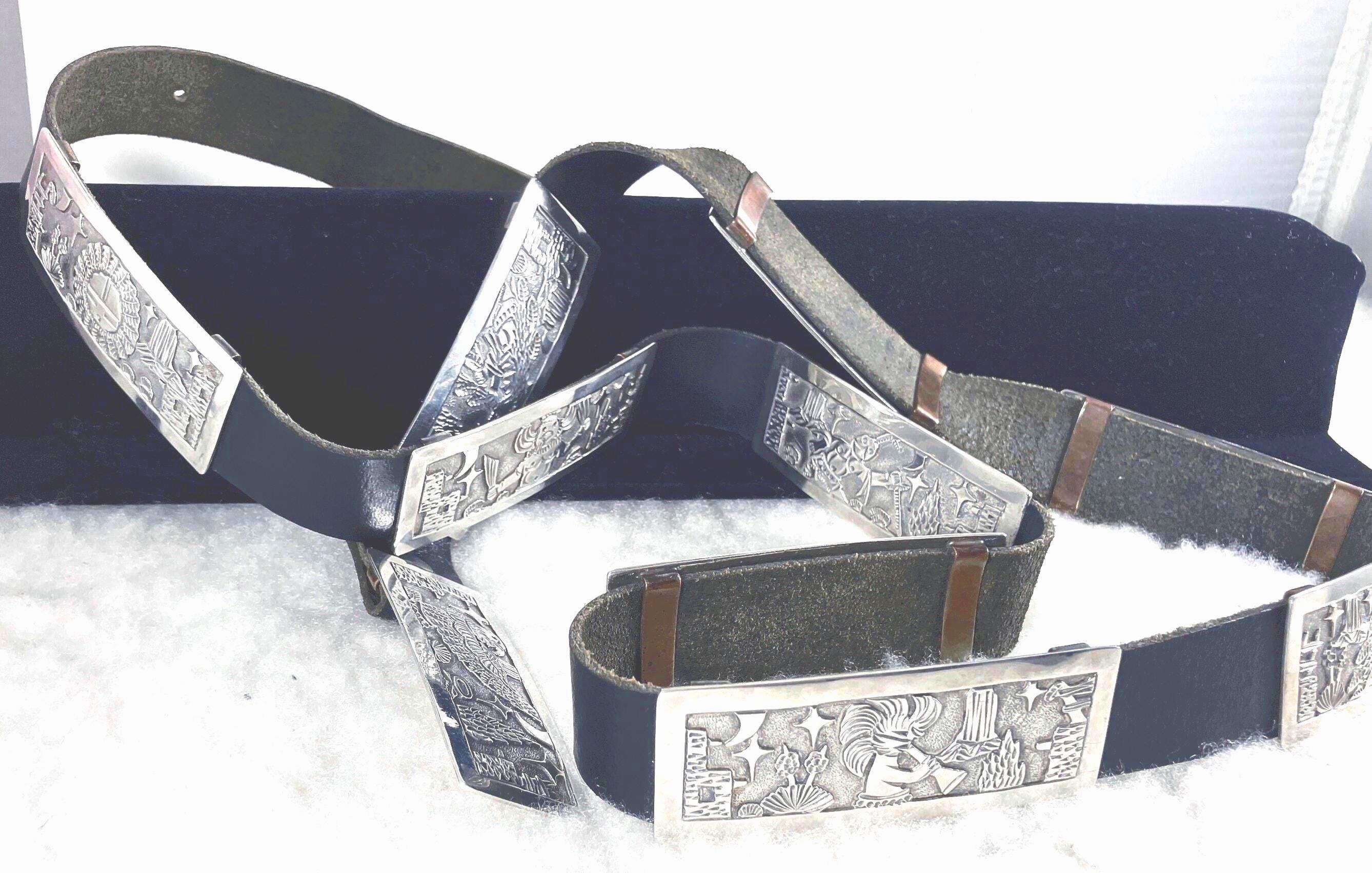 Lloyd becenti concho story teller belt Lloyd Becenti Storyteller Concho Belt - Show & Tell  main image 3