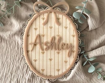 Gepersonaliseerde geboortekaartje, naambord babybedje, fotobord pasgeboren baby, fotobord pasgeboren baby, babyshowercadeau