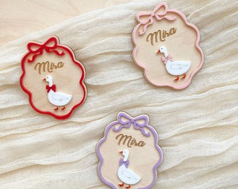 Gepersonaliseerde babyshower acryl gansmagneten, aandenken gasten, feestcadeaus voor gasten