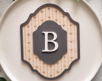 Gepersonaliseerde eerste muurdecoratie, acrylletternaambord, aankondigingsbord pasgeborene, kraamcadeau