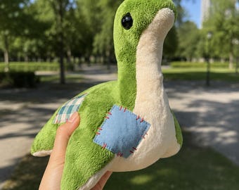 Apex Legends Wattson Patchwork Nessie Plush Toy 12 Inch Gamer Collectible Dinosaur Gift