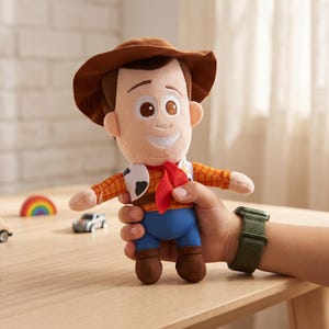 Personalized Woody Plush Toy Handmade Cowboy Stuffed Doll Cute Sheriff Plushie for Nursery Decor Kids Birthday Gift and Movie Collectors image 2