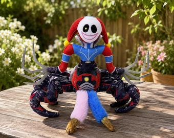 Oliver Prototype 1006 Jester Spider Plush Poppy Playtime Chapter 5 Creepy Cute Horror Game Stuffed Animal Gamer Gift Toy