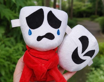 TADC Gangle Plush Toy with Removable Comedy and Tragedy Mask - The Amazing Digital Circus Plushie - Cute Soft Ribbon Stuffed Animal Fan Gift