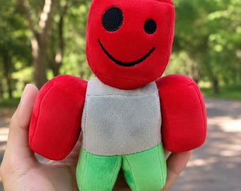 Roblox c00lkidd Plush, Red Noob Stuffed Toy, Forsaken Team c00lkidd Plushie, Gamer Gift for Kids, Retro Robloxian Meme Merch