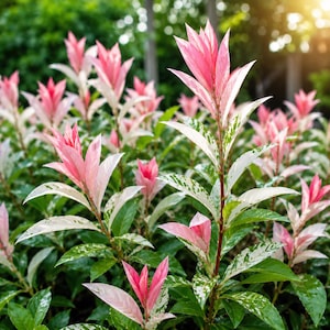 4 Dappled Willow Cuttings, Salix integra Hakuro Nishiki, Variegated Shrub, Garden Plant