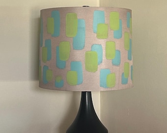 Mid Century Modern Hand Painted Lampshade