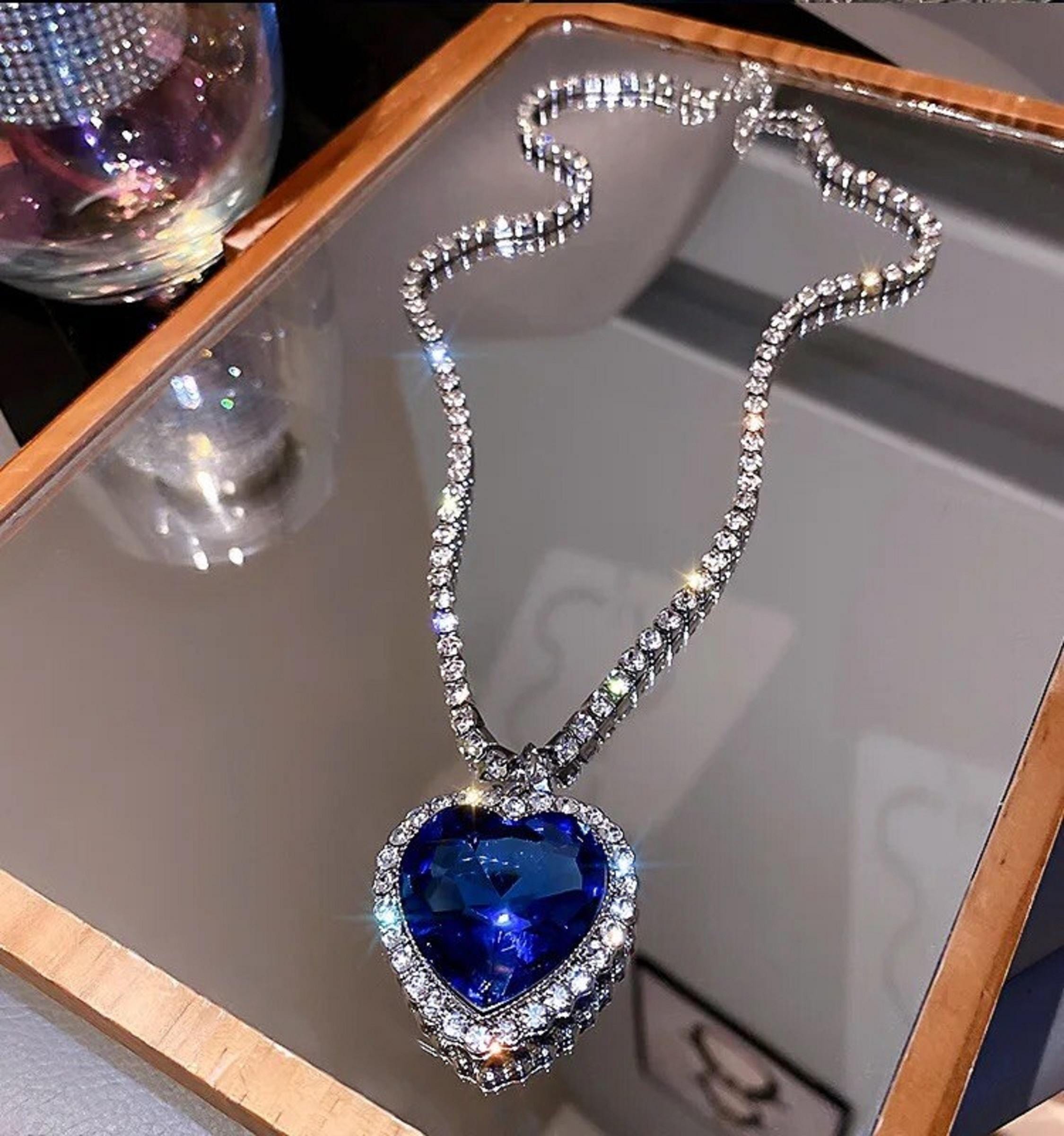 Heart of the ocean necklace titanic - Etsy 日本