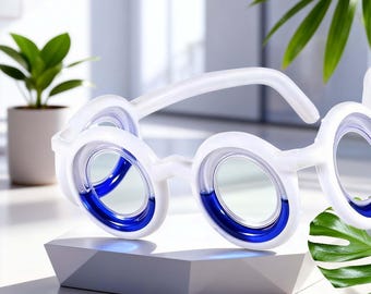 Motion Sickness Relief Glasses, Anti-Nausea Travel Glasses for Car, Boat, and Plane,, Motion Sickness Prevention for Adults and Kids