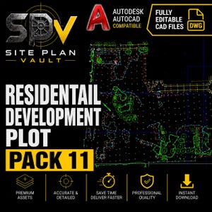 Bouwkavelpakket 11 | AutoCAD-siteplan DWG (digitale download)