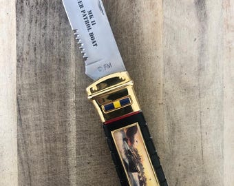 Franklin Mint MK II River Patrol Boat Vietnam War Collector Knife