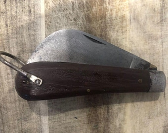 Vintage M Klein & Sons Hawkbill Utility Pruning 4” Pocket Knife made in USA