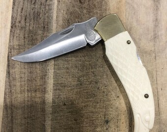 United Cutlery UC444 Couteau à lame verrouillable à tête de pygargue à tête blanche