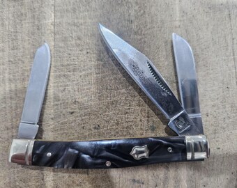 Nóż Stockman Rough Rider Midnight Swirl z 3 ostrzami