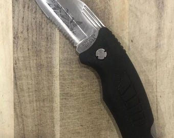 Schrade USA SG7 Ducks Unlimited Couteau verrouillable avec gaine 90 mm