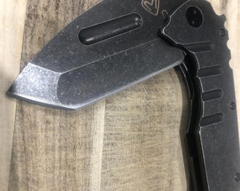 Cuchillo plegable de acero D2 GTK137 para acampar y cazar al aire libre