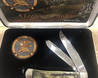Case XX USA 6254 4,25" NRA National Rifle Assoc Benkniv med 2 blad