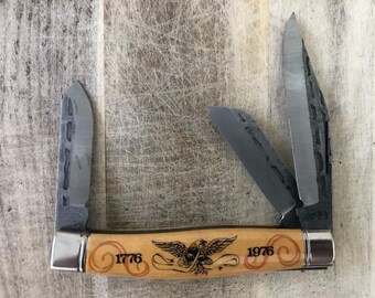 IMPERIAL Kniv Tillverkad i USA Begränsad upplaga 1776-1976 TVÅHUNDRAÅRSJUBILEUM