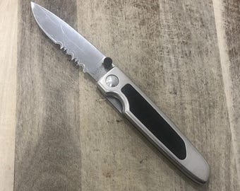 Vintage Kershaw Kai Japan 2415ST Lockback Folding Hunter Knife