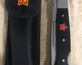 Großes Outdoor Camping Jagd Finka Russisches Lockback Klappmesser
