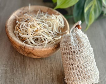 Odds & Ends | Sisal Exfoliating Pouch | Cold Process Soap Scraps | Zero Waste